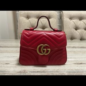 GG Marmont Mini Top Handle Bag